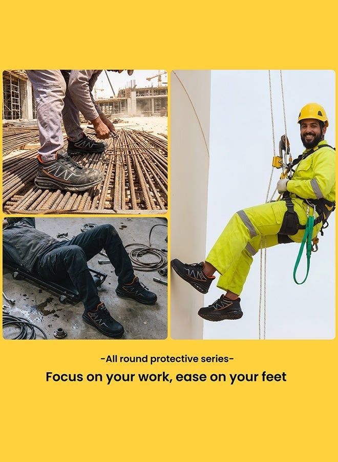 D.D.Star Steel Toe Shoes for Men Lightweight Safety Shoes Comfortable Puncture Proof Slip On Indestructible Work Shoes and Fashion Sneakers. - Image 5